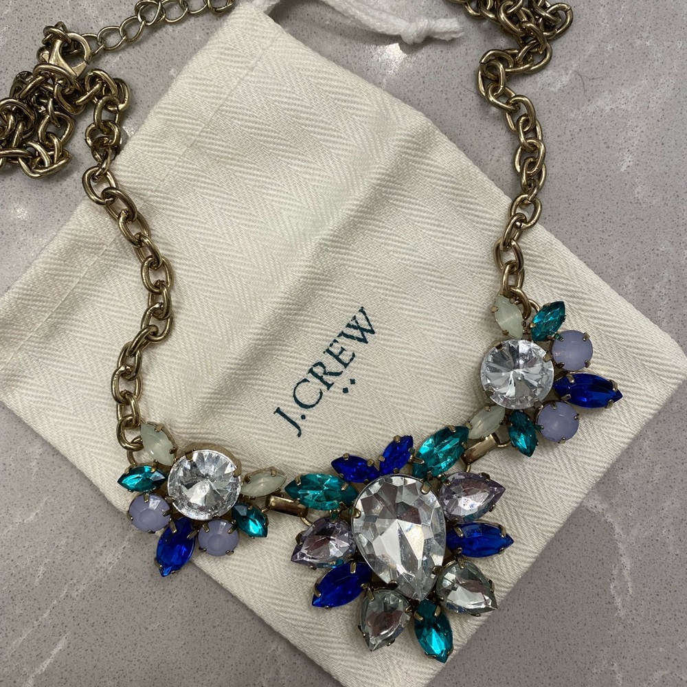 Jcrew statement crystal necklace